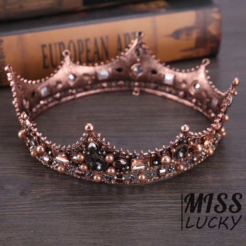 Vương miện kiểu dáng vintage thời trang sang trọng đa năng cho nam / nữ