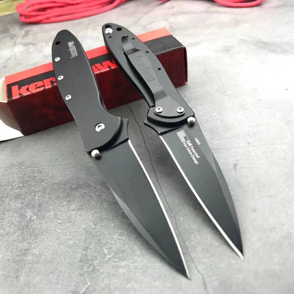 1660 Kershaw Gấp Tấm thép không gỉ thương hiệu mới Công cụ EDC Dụng cụ cắm trại Dao sinh tồn đa chức năng