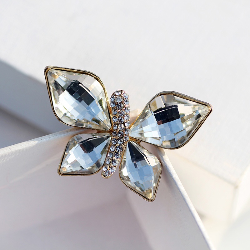 Ghim Cài Áo Hình Bướm Đính Đá Sang Trọng Cho Nữ