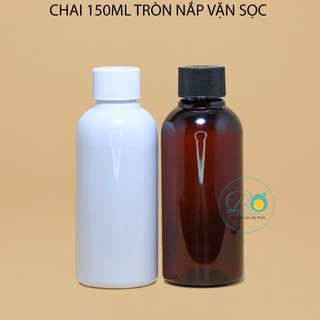 Chai 150ml tròn lùn nắp vặn sọc