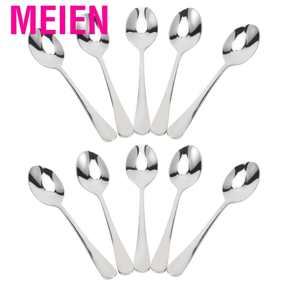 Set 10 Muỗng Múc Kem Cán Dài 11.3cm