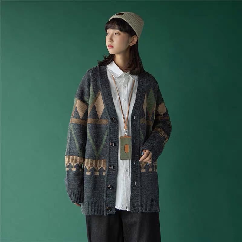 Áo len Cardigan vintage nam nữ