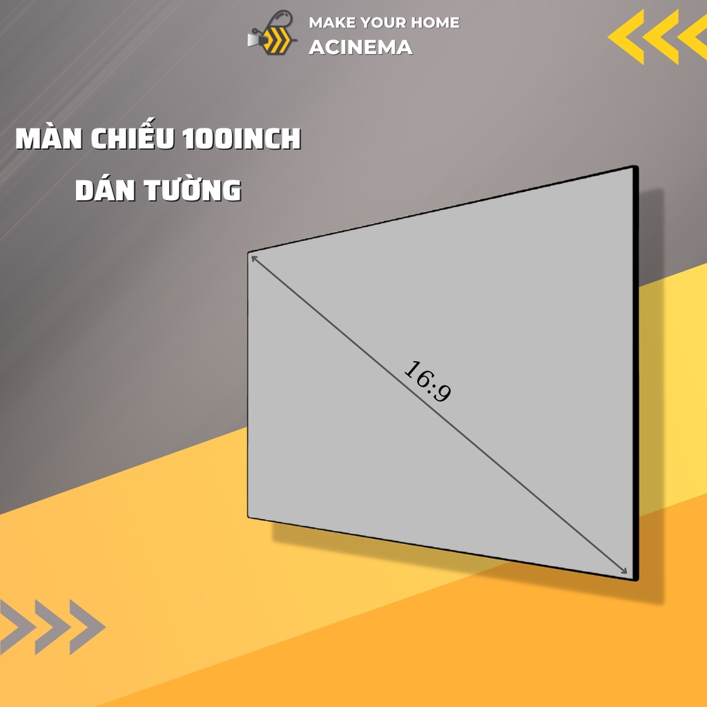 Màn Chiếu Hỗ Trợ Tăng Sáng Cho Máy Chiếu BEECUBE