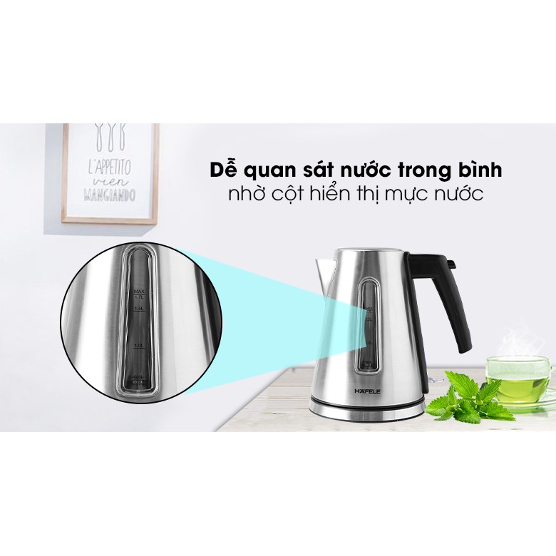 Ấm đun siêu tốc HafeleT-907B - Hàng chính hãng
