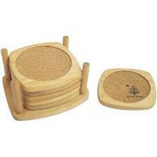 6 cái lót ly gỗ bầu bần - Bộ lót ly 6 cái Đức Thành 20171 - Bộ 6 cái lót ly Bầu Bần Gỗ Đức Thành