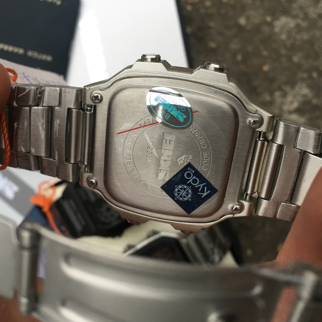 Đồng hồ Nam Chính hãng Skmei - 1335 FullBox phiên bản Dual-Time hiện thị hai múi giờ Quốc Tế