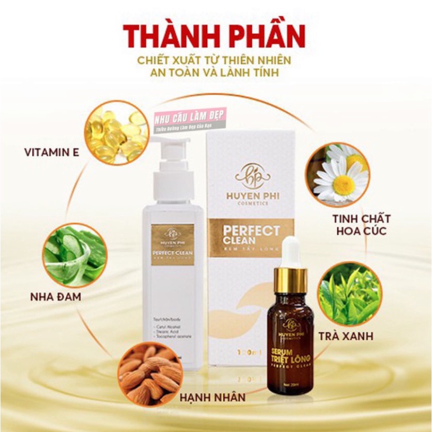 [Cam kết chính hãng 100%]Kem Tẩy Lông Huyền Phi Serum Triệt Vĩnh Viễn Lông Vùng Kín, Lông Nách, Lông Chân, Lông TaY [chí