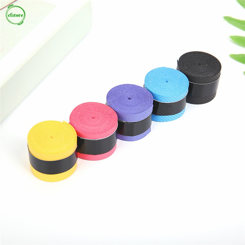 CF 1Pc Anti-slip Grip Tape Sport Tennis Overgrips Tape Badminton Racket Grips Sweatband