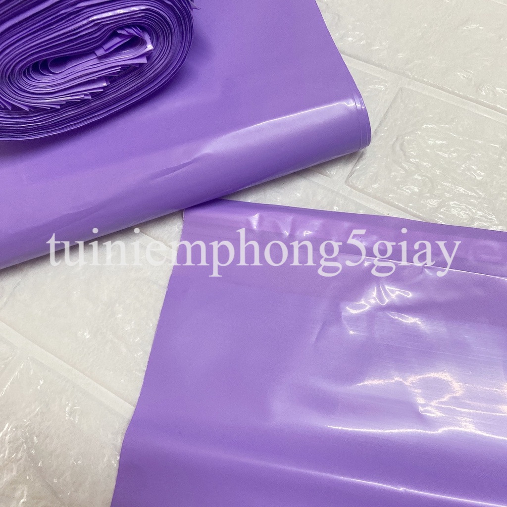 [1Kg–Màu tím-Đủ size] Túi gói hàng niêm phong tự dính - túi đóng hàng chuyển phát nhanh có sẵn keo dính – 5 GIÂY