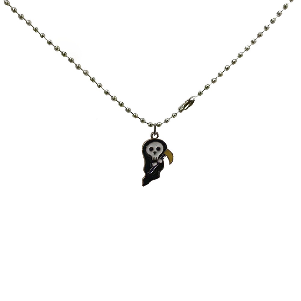 Vòng cổ Mặt Hình Bộ Xương Phong Cách Halloween Đơn Giản Cho Nam Nữ