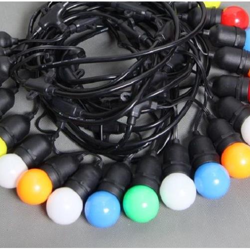 Dây đèn led búp chanh 4 mét 8 bóng 3w trang trí shop, nhà cửa sân vườn