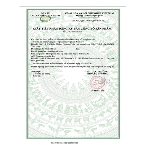 ✅  VIÊN UỐNG TRẮNG DA TRIPLE WHITE - VIÊN UỐNG GLUTATHION 1200MG ,TRẮNG DA, MỜ NÁM, GIẢM THÂM