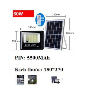 Đèn năng lượng mặt trời pha LED 100w 60w 45w siêu sáng LOẠI TỐT chống nước mưa có điều khiển