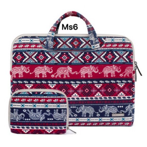 Cặp đựng laptop chống sốc hoạ tiết Floral-Tặng kèm ví nhỏ đựng sạc laptop | BigBuy360 - bigbuy360.vn