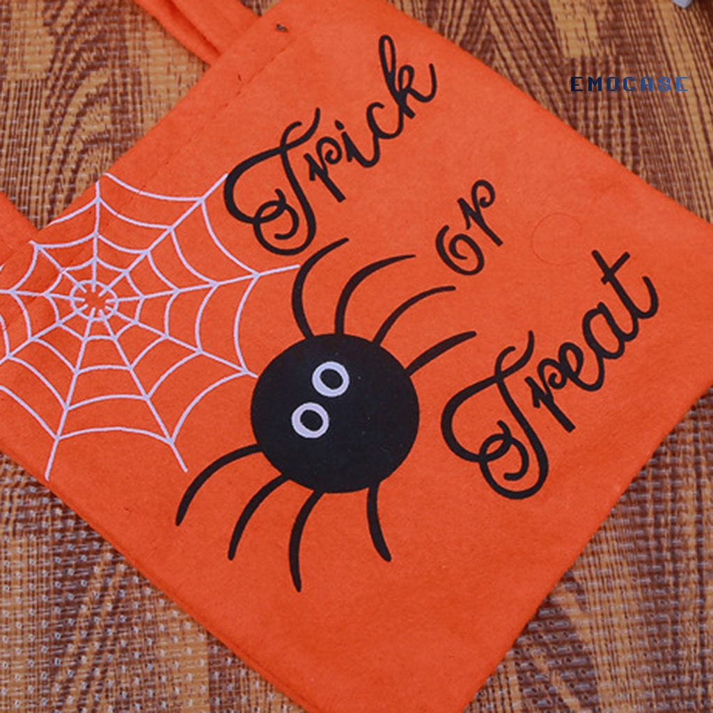 Túi Tote Bằng Vải Không Dệt Thân Thiện Với Môi Trường In Họa Tiết Hoạt Hình Halloween