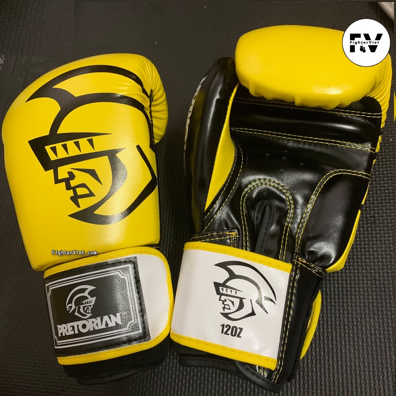 Găng Tay Đấm Bốc Pretorian Màu Vàng Cao Cấp Boxing Muay Thai Phiên Bản 2022