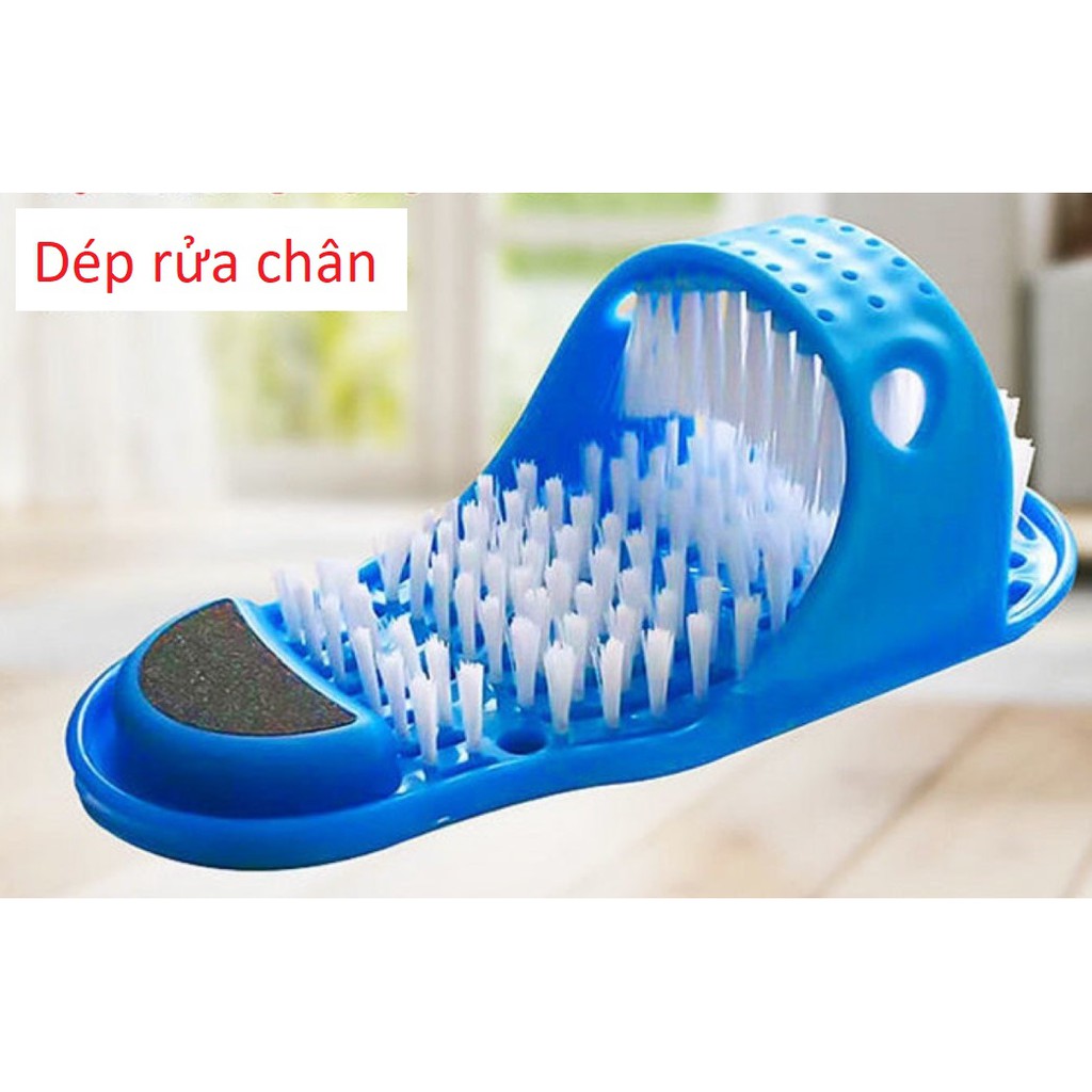 Dép bàn chải rửa chân, massage chân - Dụng cụ rửa chân đa năng Dép bàn chải