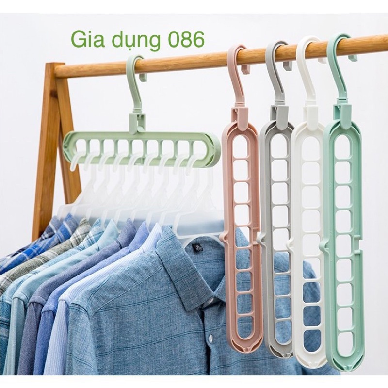Móc treo quần áo thông minh 9 lỗ đa năng