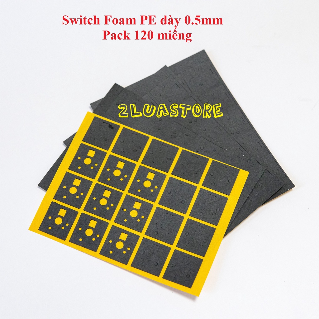 Switch Foam chất liệu Poron | PE dày 0.5mm dùng cho switch bàn phím cơ