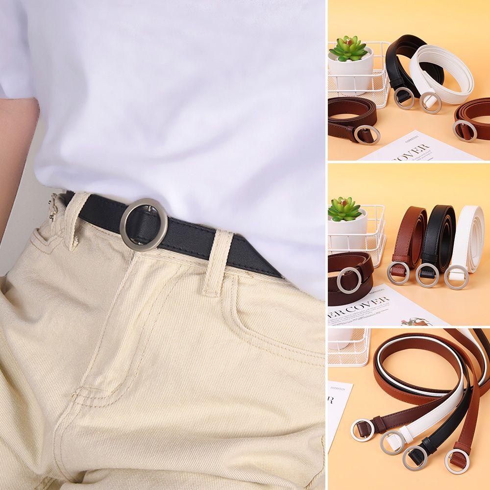 Dây Nịt Da Thời Trang Nữ Sang Trọng|Khóa Tròn