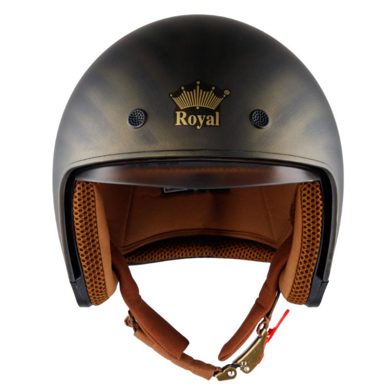 Nón bảo hiểm 3/4 kính âm M139 màu đồng xước - Mũ bảo hiểm Royal M139 BH 12 tháng