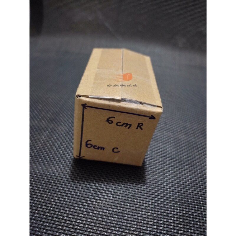 Hộp carton 10x6x6 (10 hộp) chạy sóng 3 lớp giấy tốt cứng cáp giá rẻ