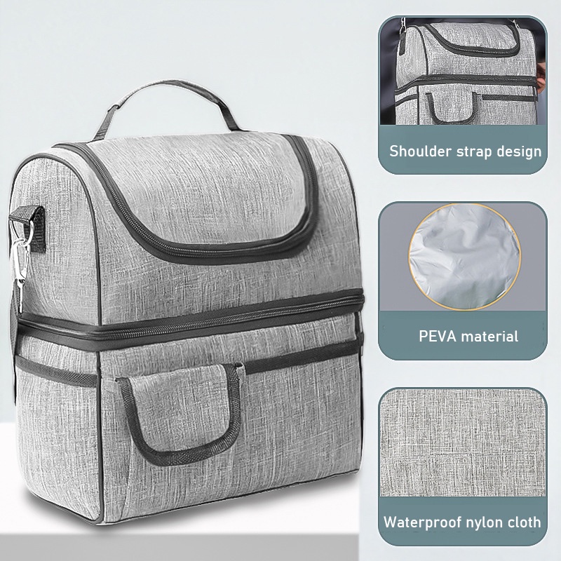 ONLY HOUSE Túi Đựng Hộp Cơm Trưa Lót Giấy Nhôm Dày Cách Nhiệt Chống Thấm Nước Tiện Dụng