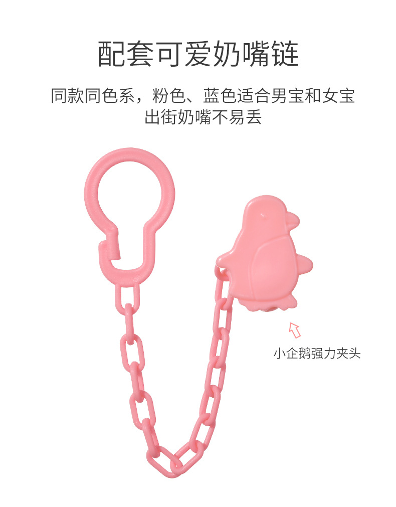 Msia Stock [4 Trong 1] Bộ Núm Vú Giả Cho Bé | Núm Vú Giả Bằng Silicon Họa Tiết Hoạt Hình + Dây Xích Kết Hợp | Núm Vú Giả Cho Bé Ngủ Tiện Dụng