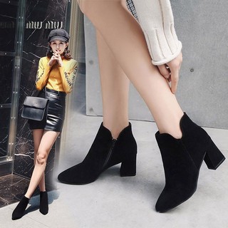 [GIÁ SỐC] Boot da lộn kéo khóa hottrend-gcg21 Bốt nữ