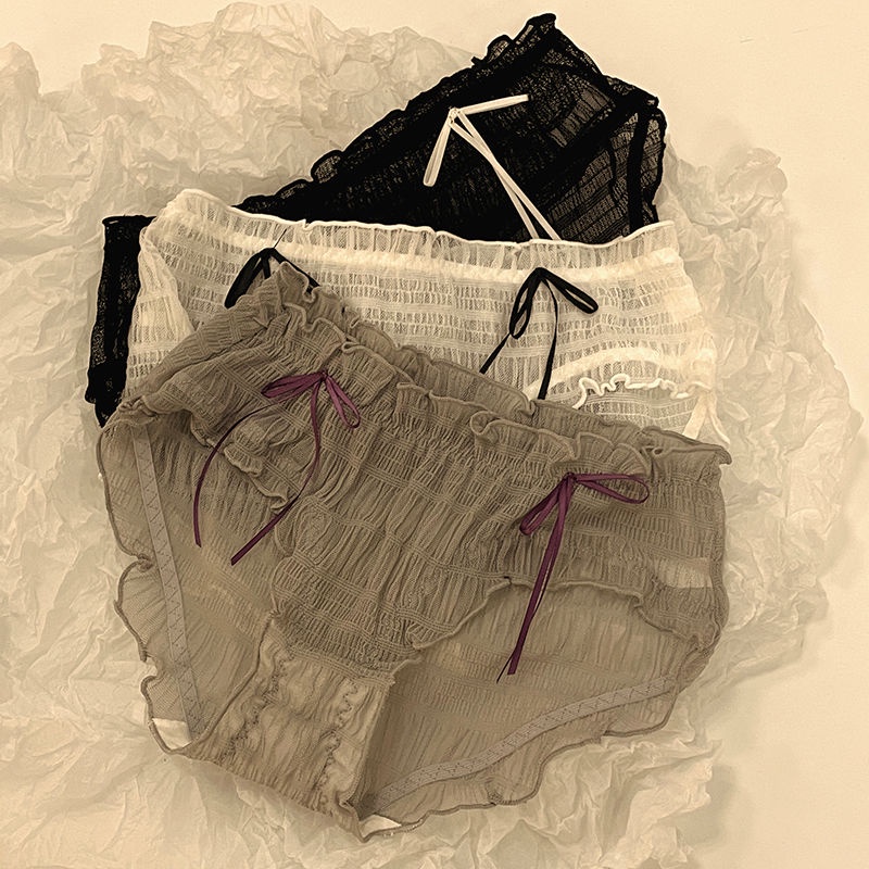 Quần Lót Ren Trong Suốt Không Đường May Quyến Rũ Cho Nữ