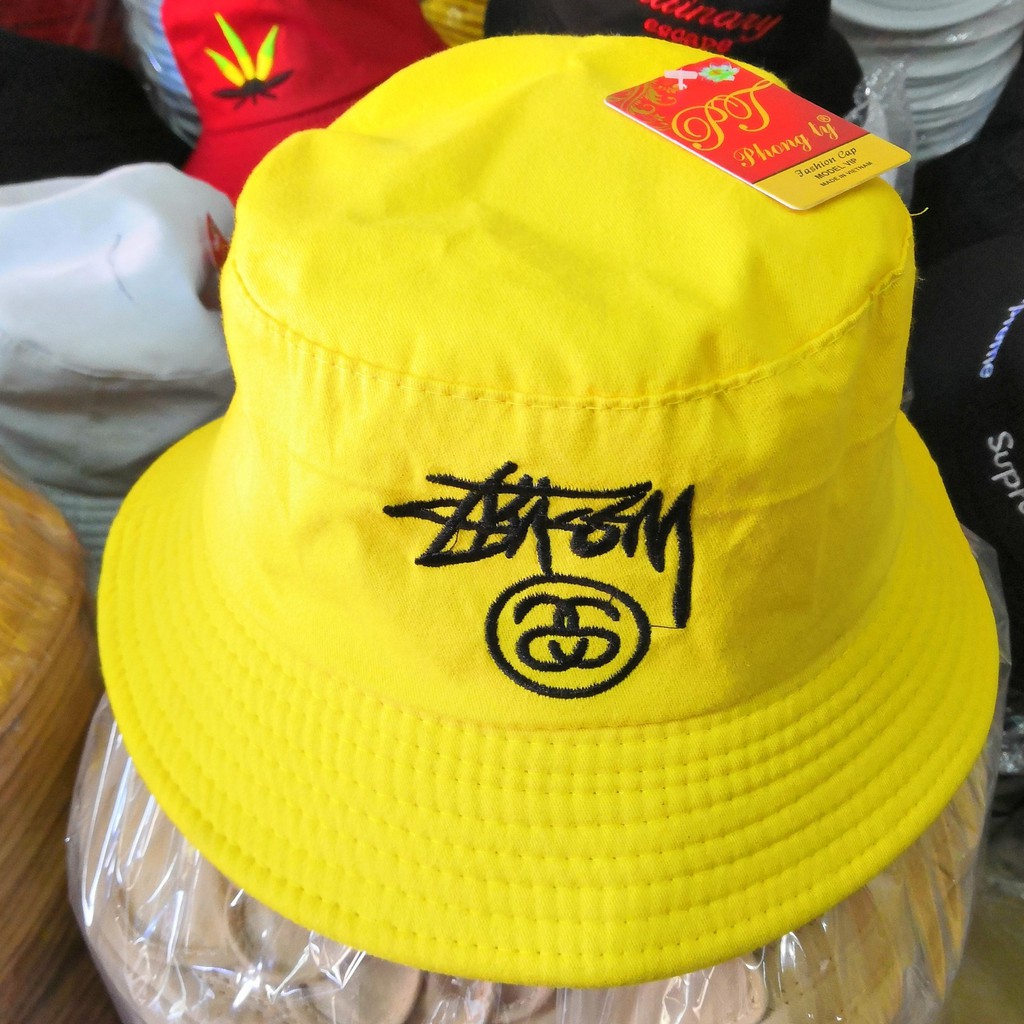 Nón tai bèo Stussy 3 màu, mũ Bucket siêu Hot hè 2018