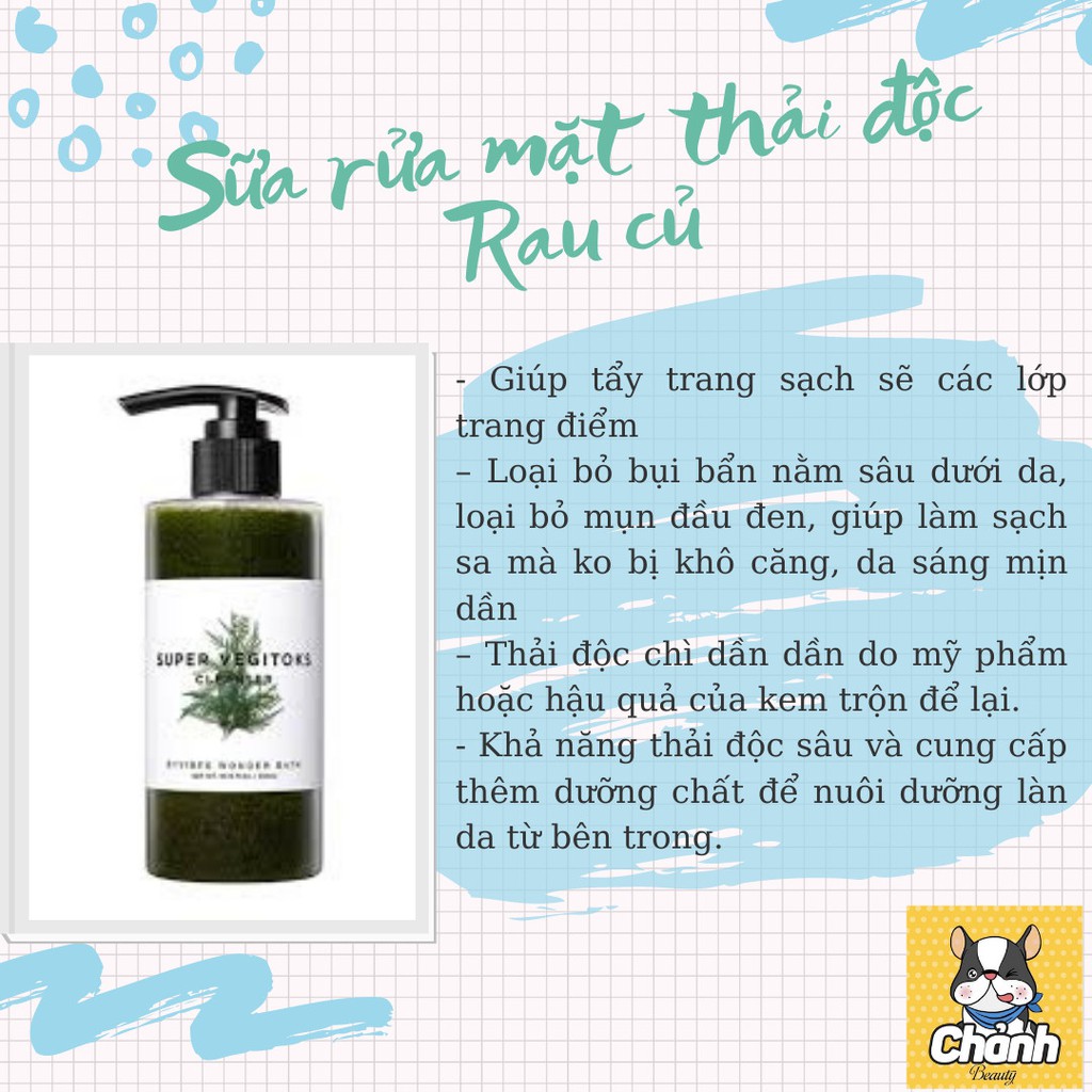 [Mã COS1904 giảm 8% đơn 300K] Sữa rửa mặt Thải độc Rau củ