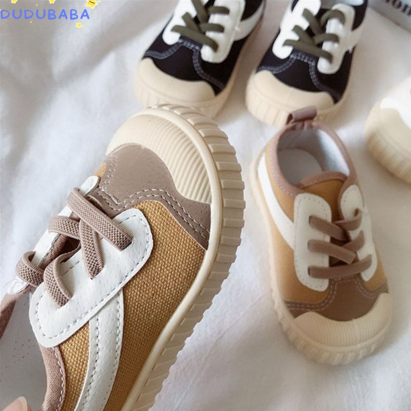 Giày Thể Thao Vải Canvas Đế Mềm Cho Bé