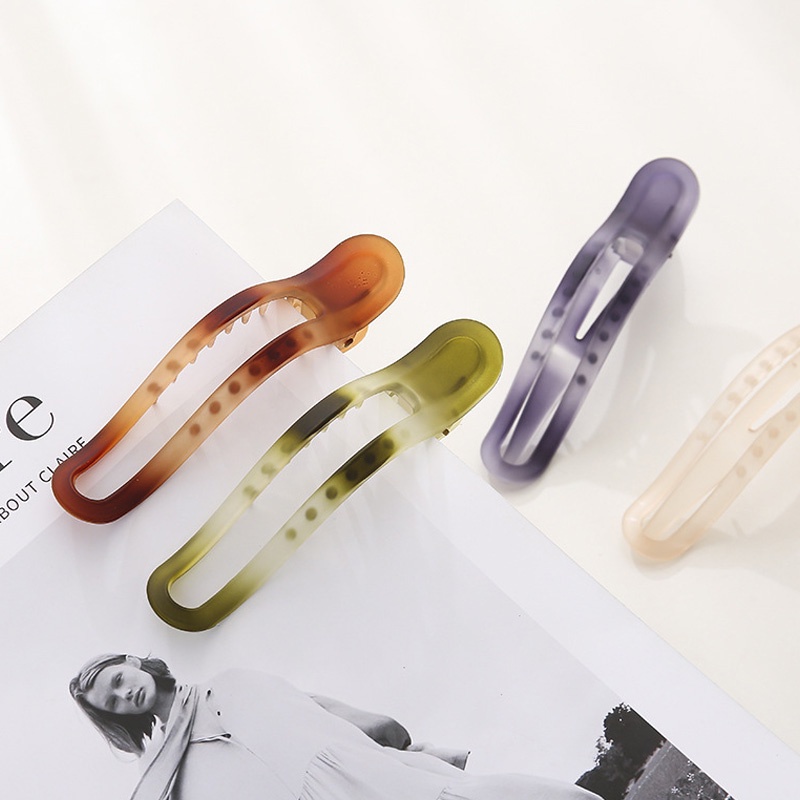 Kẹp tóc mỏ vịt nhám cỡ lớn thời trang thanh lịch cho nữ