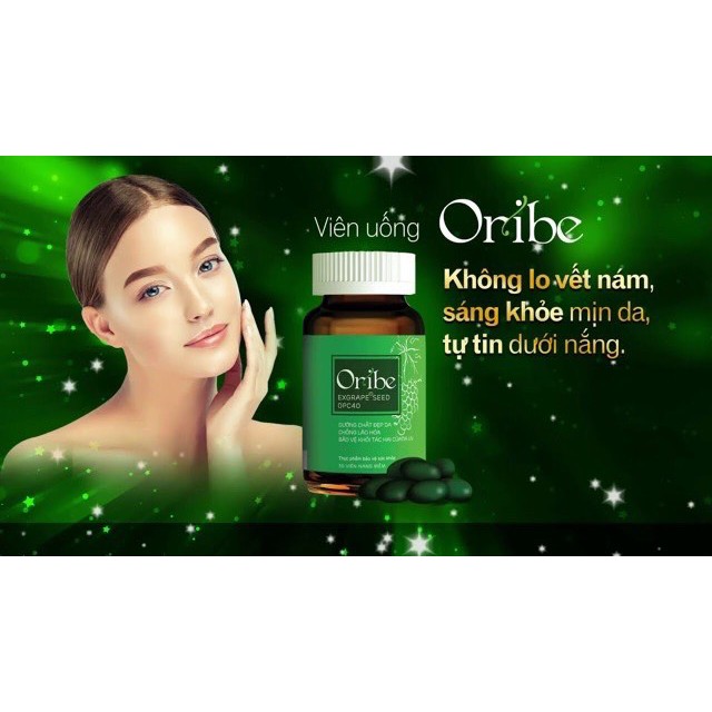 Viên Uống Đẹp Da ORIBE hỗ trợ tăng tính đàn hồi của da, chống oxy hóa, giúp sáng da, giúp giảm nguy cơ da nhăn
