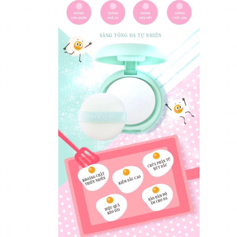 Phấn phủ kiềm dầu Mkup oil control