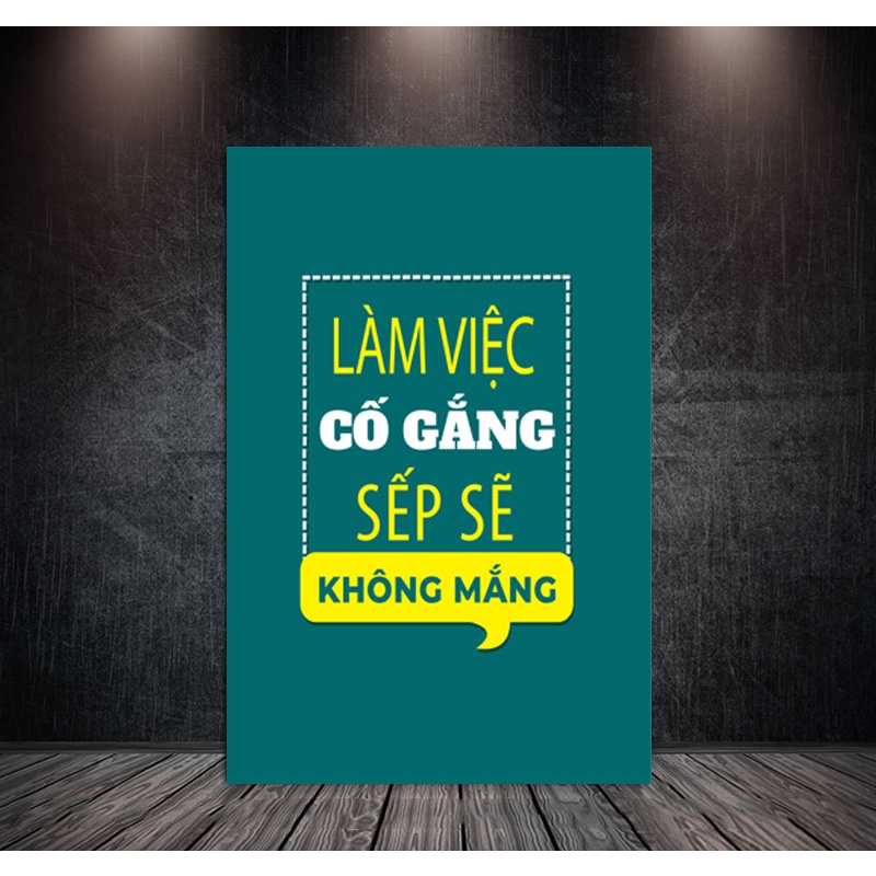 Tranh Cổ Động, Tranh Slogan văn phòng tạo động lực, giúp nâng cao tình thần làm việc của đội nhóm | 3H