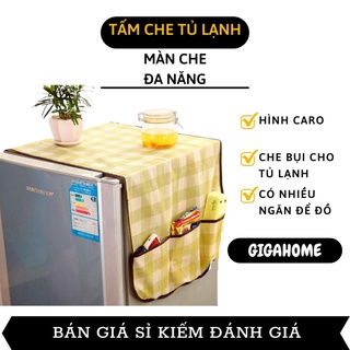 Tấm phủ tủ lạnh thông minh GIGAHOME Tấm che tủ đựng đồ đa năng có ngăn bỏ