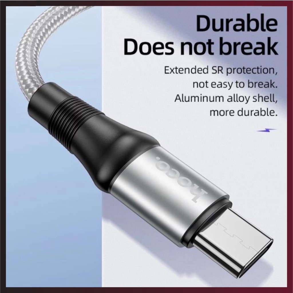 Dây cáp sạc nhanh HOCO X50 Type-C to Type-C, 20V/5A, công suất 100W tương thích tất cả dòng máy androi, siêu bền