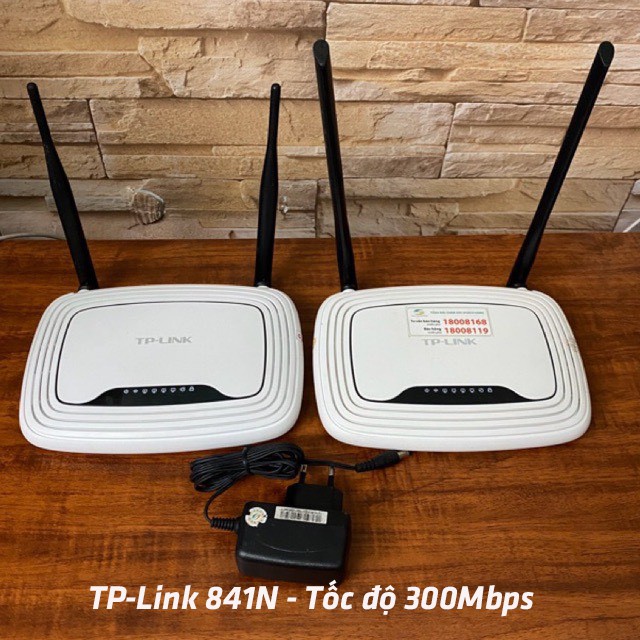 TPLink 2 râu 841N chính hãng VN, loại khá đẹp, tốc độ 300Mbps