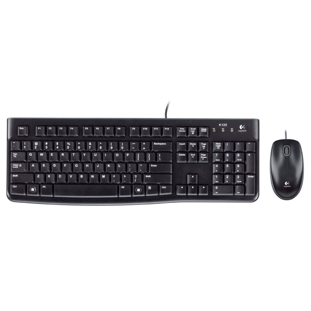 [Mã 267ELSALE hoàn 7% đơn 300K] Bộ bàn phím + chuột Logitech MK120 - Hàng Chính Hãng