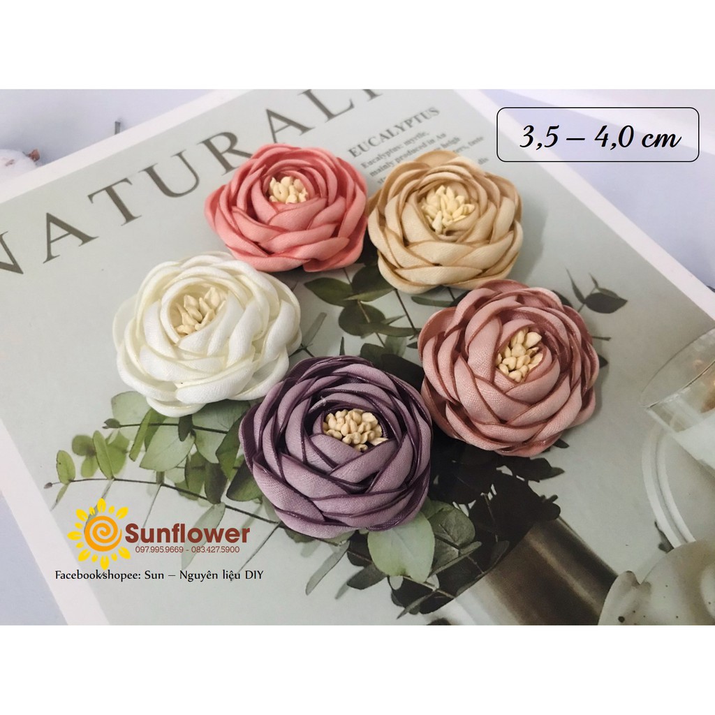 Hoa lụa nhụy HQ size bé