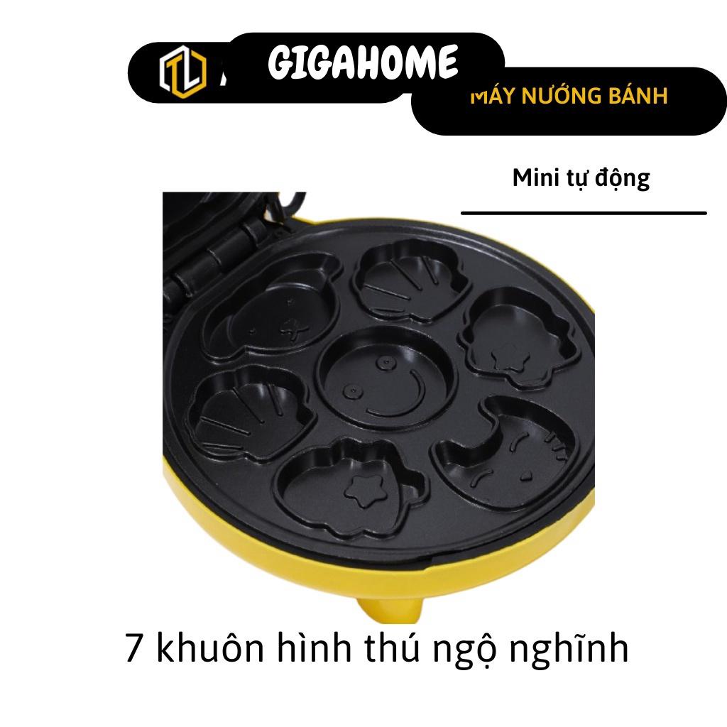 Máy nướng bánh hình thú GIGAHOME Máy làm bánh tự động khuôn chống dính dễ sử dụng 1049