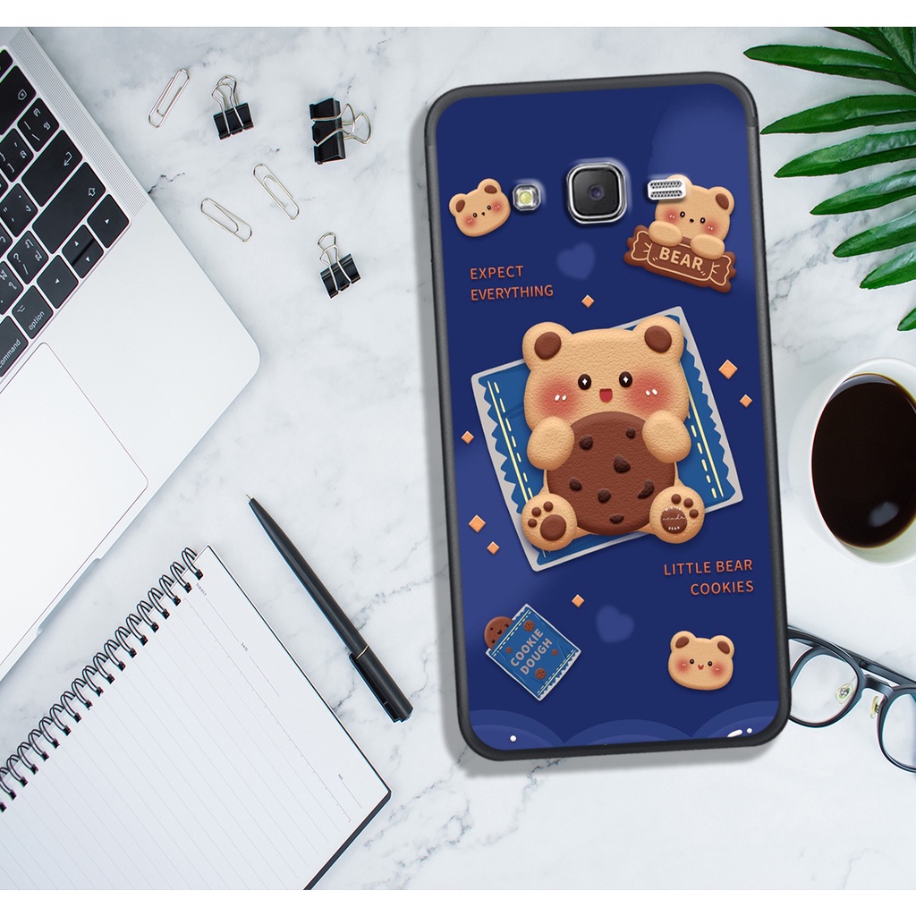 ỐP LƯNG SAMSUNG J1 2016 - J2 Prime - J5 2015 - J7 2015 , IN HÌNH GẤU NÂU CHOCOLATE ĐÁNG YÊU.