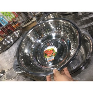 rổ inox lỗ to 36cm