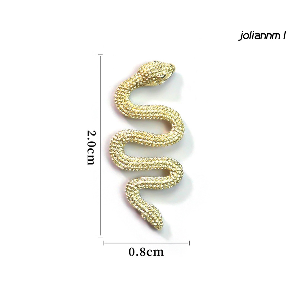 Bộ 10 Phụ Kiện Trang Trí Móng Tay Hình Rắn Lấp Lánh Cho Nữ