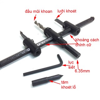mũi khoét lỗ gỗ và thạch cao