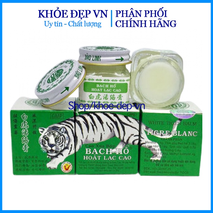 Cao xoa bóp giảm đau Bạch hổ hoạt lạc cao giảm đau nhức , ngừa cảm cúm hộp 20 gam