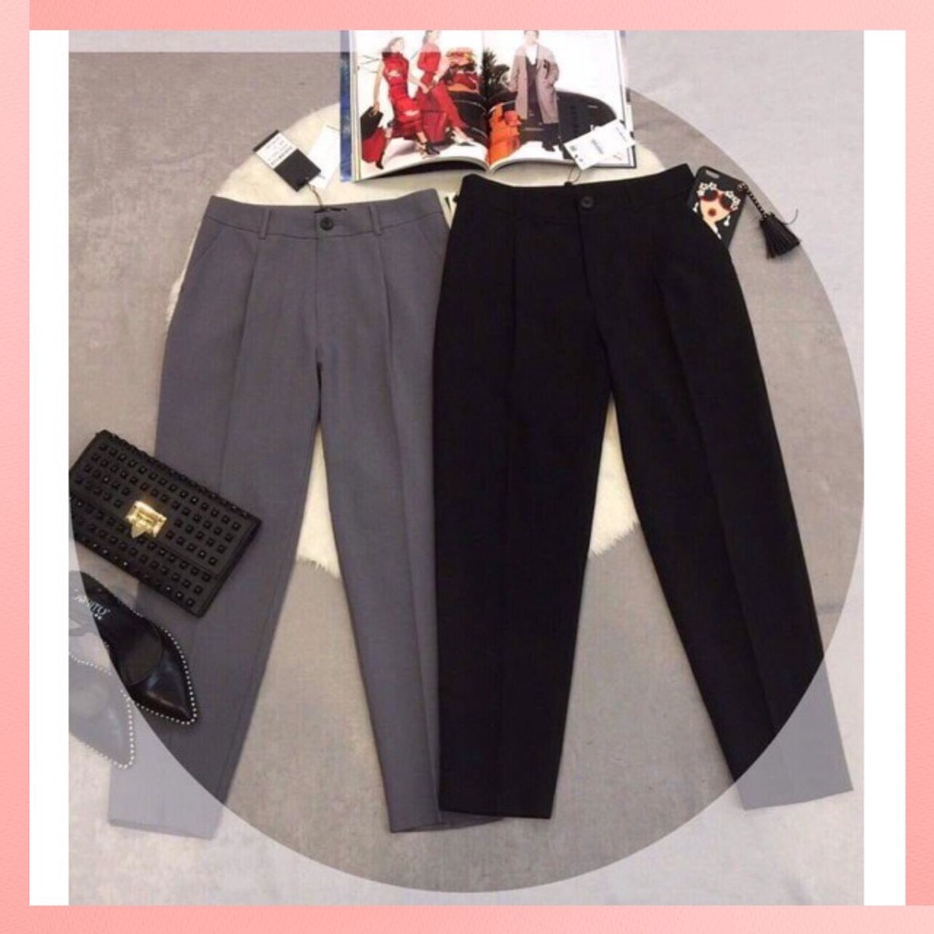 QUẦN BAGGY CÔNG SỞ nữ vải tuyết mưa vitex dày dặn có co giãn nhẹ có bigsize đến 80kg mã 89