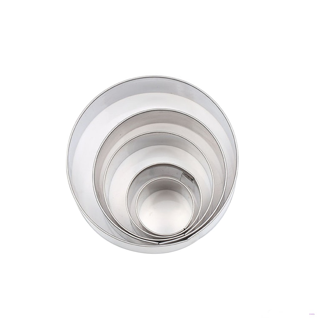 Bộ 6 Khuôn Cắt Bánh Hình Tròn